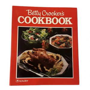 Vintage 1986 Betty Crocker Ring Bound Hardcover Cookbook Golden Press Kitchen